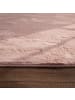 KADIMA DESIGN Teppich Kurzflor waschbar Einfarbig Wohnzimmer in Pink
