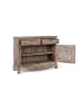 Giner y Colomer Sideboard mit zwei Schubladen und zwei Fronttüren aus Teakholz 100 cm in White