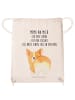 Mr. & Mrs. Panda Stoffbeutel Corgi Po mit Spruch in Creme