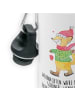 Mr. & Mrs. Panda Wasserflasche Fuchs  Schlittschuhe mit Spruch in Weiß