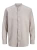Jack & Jones Hemd JJESUMMER LINEN BLEND BAND in Braun