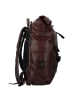 Piquadro Harper Rucksack Leder 48 cm Laptopfach in dark brown