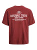 JACK & JONES PLUS T-shirt in Tibetan Red