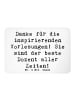 Mr. & Mrs. Panda whiteboardmagnet Spruch Bester Dozent mit Spruch in Weiß