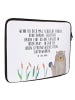 Mr. & Mrs. Panda Notebook Tasche Otter Stein mit Spruch in Weiß