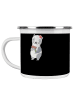 Mr. & Mrs. Panda Emaille Tasse Junggesellinnenabschied Erinnerun... in Schwarz