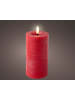 LUMINEO LED Wachskerze 15 x 7 cm, batteriebetrieben in Rot