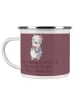 Mr. & Mrs. Panda Camping Emaille Tasse Junggesellinnenabschied E... in Kaffa Coffee
