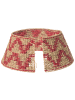 Beliani Weihnachtsbaumkragen GLACE in /Rot - (W) 60 x (H) 28 x (L) 60 cm