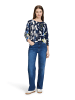 Betty Barclay Strickpullover mit Print in Dunkelblau/Weiß
