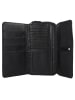 mano Donna Aurona Geldbörse RFID Leder 18 cm schwarz