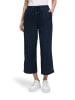 BETTY & CO Leinenhose mit elastischem Bund in Dunkelblau