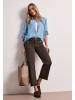 Street One Mid Waist Straight Leg Jeans im Casual Fit in Braun