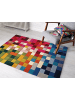 KADIMA DESIGN Multicolor Wollteppich, rutschfest und stilvoll