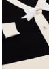 nelice Strickjacke in Schwarz Wollweiss