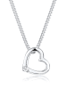 Elli DIAMONDS  Halskette 925 Sterling Silber Herz in Silber