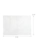 relaxdays 6 x Pavillon-Seitenteile in Weiß - (B)3 m x (H)2 m