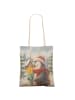 Mr. & Mrs. Panda Tasche Pinguin Winter Pommes Design ohne Spruch in Weiß