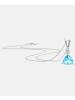 Diamant L'éternel Halskette mit Anhänger aus 375 Weißgold mit Diamant mit Topas