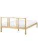 Beliani Doppelbett VANNES in Braun - (W) 147 x (H) 80 x (L) 209 cm