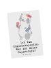 Mr. & Mrs. Panda Postkarte Super Ergotherapeutin mit Spruch in Weiß