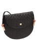 DuDu Skye Umhängetasche Leder 21 cm in black rose