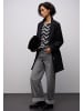 Street One Flauschiges Shirt in Schwarz