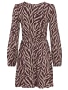 Laura Scott Jerseykleid in bordeaux-gemustert