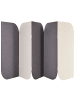 Beliani Büro-Raumteiler SHADY in Grau/Beige - (W) 400 x (H) 160 x (L) 2 cm