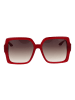 Trussardi Frauen Sonnenbrille Quadratisch Rot
