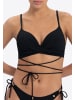 Beachlife Bikini-top Black Swirl in schwarz