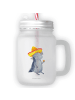 Mr. & Mrs. Panda Trinkbecher Glas Axolotl Tequila ohne Spruch in Transparent