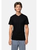 DANISH ENDURANCE T-Shirt Basic V-Neck in schwarz