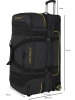normani Reisetrolley 120-150 L mit Kleidertaschen in Schwarz/Gelb