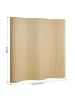 Homestyle4u Paravent Raumteiler in Hellbraun 250x200 cm