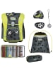 Scout Micro Superflash Extreme Schulranzen-Set 4-tlg. Soccer Star in grau