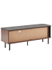 Beliani TV-Möbel JOSE in Braun/Schwarz - (W) 120 x (H) 46 x (L) 40 cm