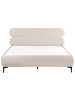Beliani Doppelbett LESSAY in Beige/Schwarz - (W) 195 x (H) 103 x (L) 213 cm