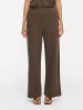 Vila Wide Leg Hose in Slate Black