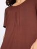 Sieh an! Jersey-Kleid in rotbraun