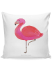 Mr. & Mrs. Panda Kissen Flamingo Classic ohne Spruch in Weiß