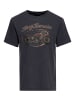 King Kerosin King Kerosin Print T-Shirt Bobber in schwarz