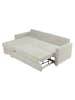58 aufm Kessel ECKSOFA mit Auszugsbett Kaysa Flachgewebe silber