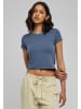 Urban Classics Cropped T-Shirts in vintageblue