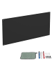 relaxdays Magnettafel in Schwarz - 70 x 30
