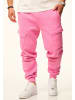 DAILY COTTON Jogginghose - als Cargohose - Lange Trainingshose Sweatpants in Bubble Gum