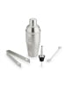 relaxdays 16-tlg. Cocktail Set in Silber/ Natur
