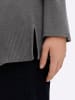 sheego Pullover in grau-anthrazit-meliert
