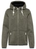 ICEBOUND Herren Strickfleecejacke in Oliv Melange