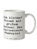 Mr. & Mrs. Panda Geschenktasse Spruch Italienisches Windspiel mi... in Weiß